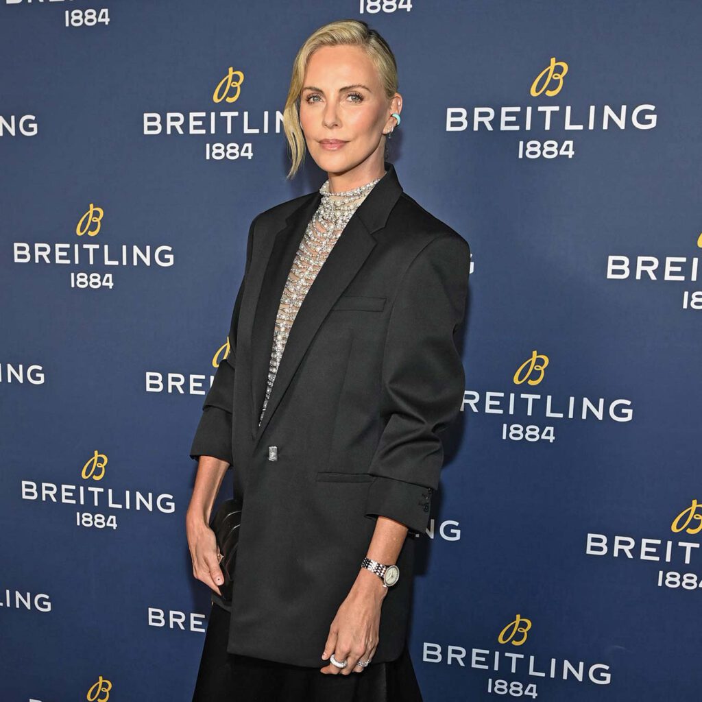 Charlize Theron auf einer Breitling Veranstaltung
